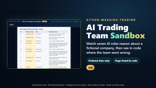 Kitson AI Trading Team Sandbox: cover